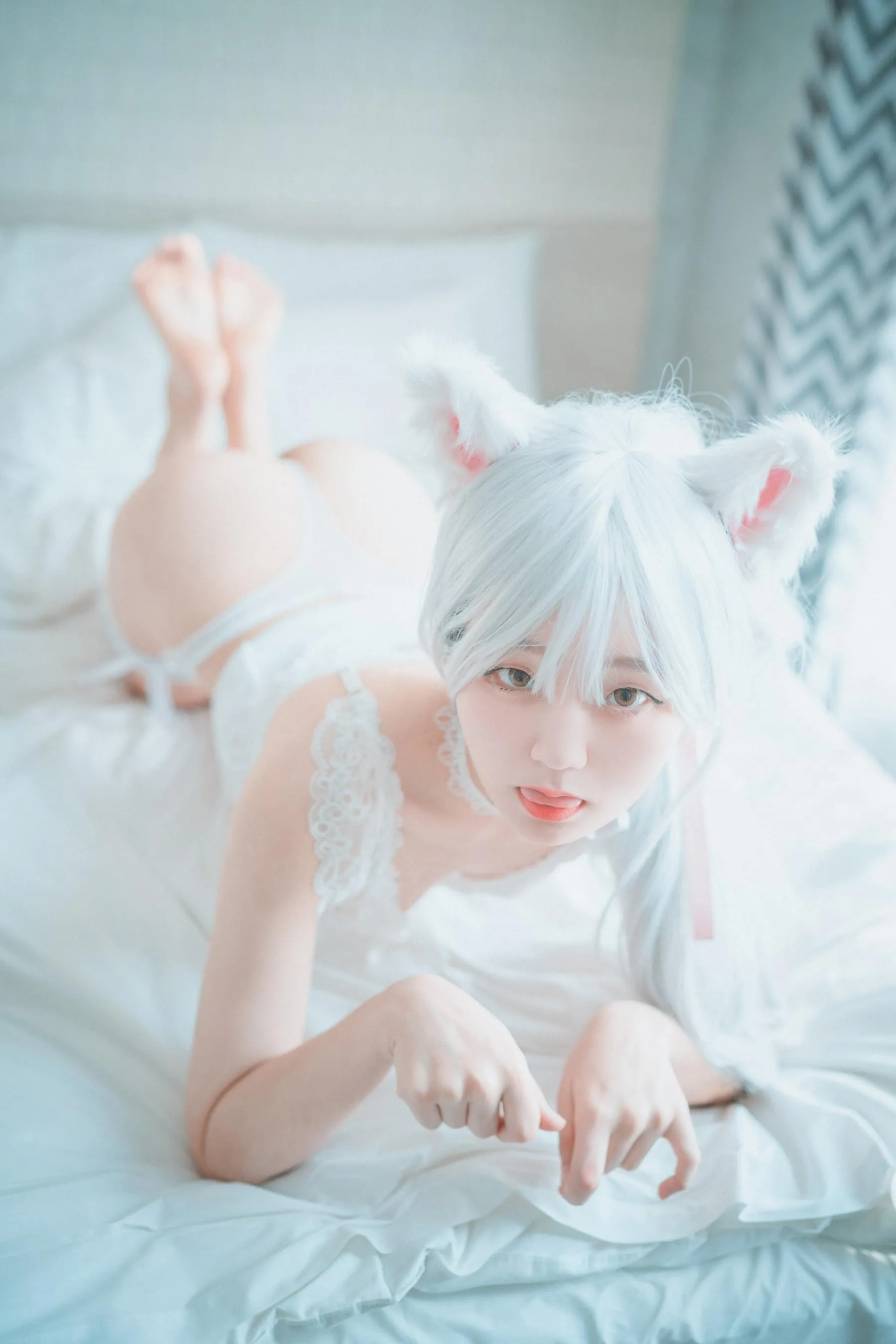 Jenny 정제니 – NO.35 [DJAWA] Schwarz und Weiß Katzenmädchen [66P]插图9